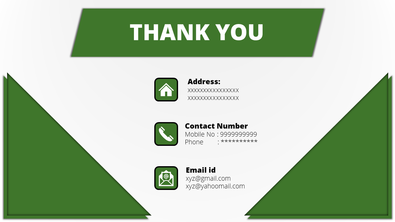 Effective Thank You PowerPoint Slide Template